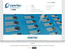 Tablet Screenshot of cemitec.com